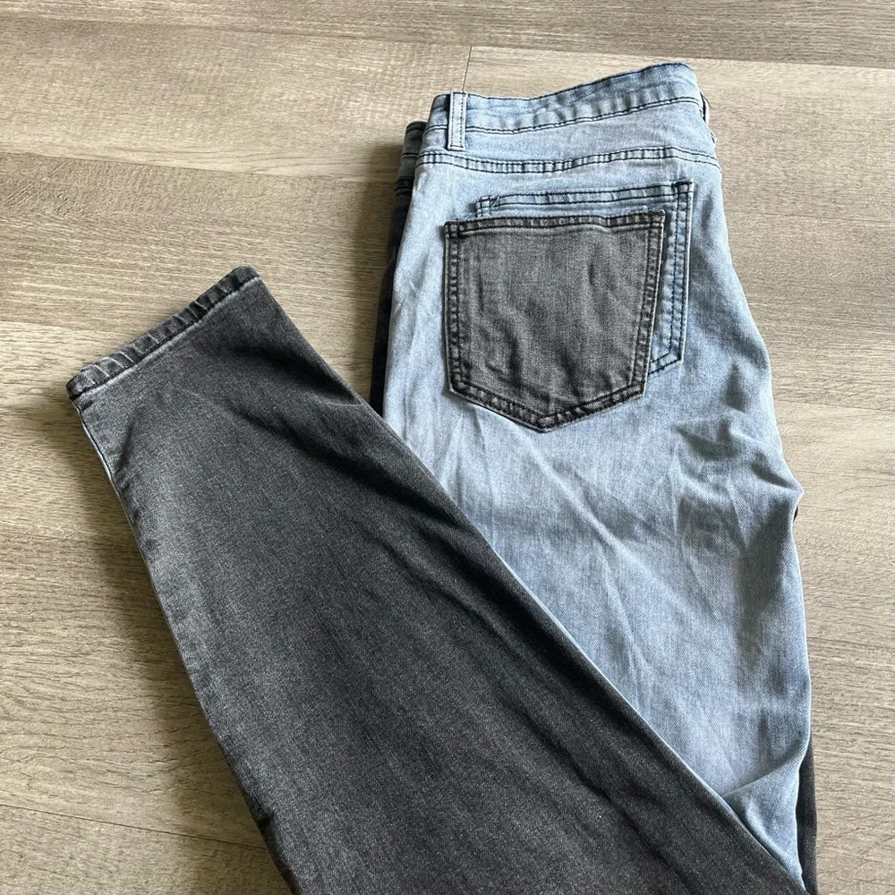 Two-Tone Fashion Black and Blue Women Jeans (sz 15) Lot # 221 - Picture 6 of 6